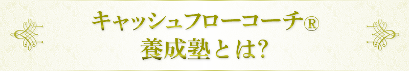 キャッシュフローコーチ®養成塾とは？